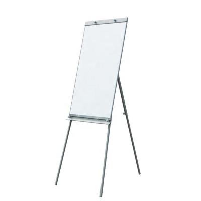 China Gray Powder Coated Tubes Mobile Flipchart Paper Size Flipchart Easel Whiteboard with Tripod Stand for sale