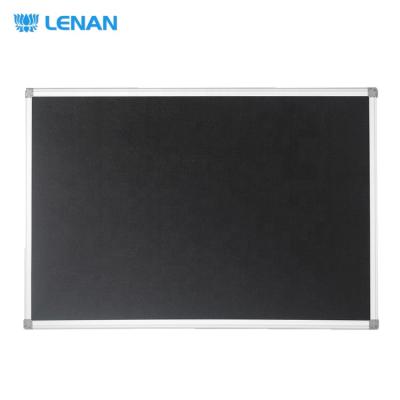 China Office 60x45cm Factory Black Board Prices Wall Hang Aluminum Frame Chalk Board Magnetic Portable Erasable Blackboard Small for sale