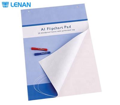 China For Whiteboard Stationery Factory A1 Display Plain/Cardboard Paper Flip Chart Paper Pad Whiteboard Grid Formation for sale