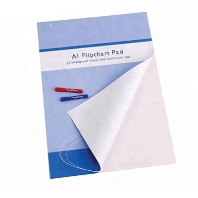 China 30cm Wide Between Two Hole Wholesale Magnetic Whiteboard Easel Pads Flipchart Stand With Flipchart Paper for sale