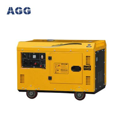 China AGG 8kw Single Cylinder Air Cooled Silent Diesel Generator AD10000S for sale