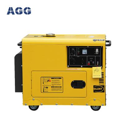 China AGG 5kw Soundproof Diesel Generator AD6500S for sale