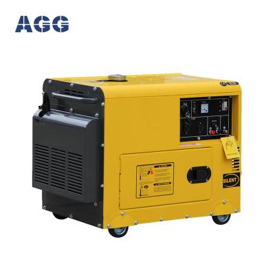 China AGG 5kw silent diesel generator portable genset with diesel AD6500S for sale