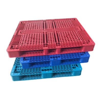 China Hot Selling Durable Custom Single Side Durable HDPE Single Side Grid Plastic Pallet for sale