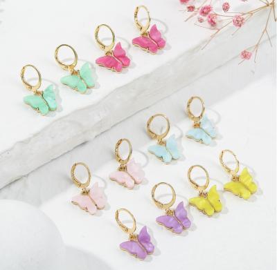 China CLASSIC 6 Pair Butterfly Earrings Dangle For Women Holiday Drop Earrings Earrings Gift For Girls for sale