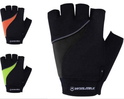 China VICTORY 28% nylon. MAX Bicycle Glove in Green/Black/Orange for sale