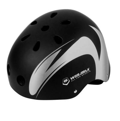 China Other Black WINMAX Bike Racing Helmet ABS+EPS Skateboard And Bicycle Safety for sale