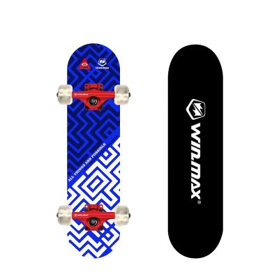 China Cheap Youth 31 Inch Customized 9 Ply Premium Maple Double Concave Deck Skateboard For Outdoor Sports MAZE-BE for sale