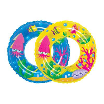 China Child Fashion Float Pool Inflatable Swimming Children Swim Ring Sea Fish Inflatable Kid's Swim Ring for sale