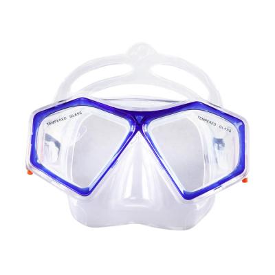 China Non-toxic material VICTORY. MAX Big Frame Hot Sale Good Quality Cheap Tempered Glass Lens Silicone Diving Mask for sale