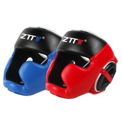 China Great For Boxing And Martrial Arts Manufacturer Direct Sale Boxing Custom Headgear Logo With PU Leather Material for sale