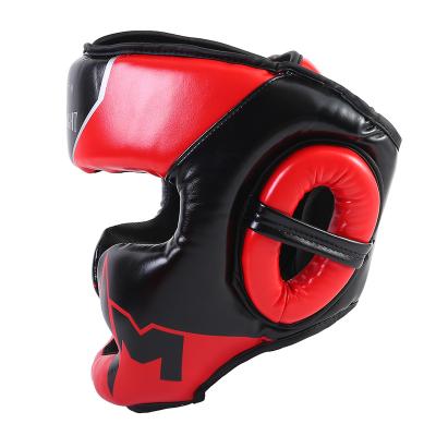 China Ideal For Boxing And Martrial Arts PU Leather Helmet Headgear Professional Protective Boxing High Quality Head Guard for sale