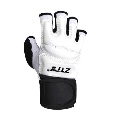 China WTF Hand Gloves The Fighting Taekwondo High Quality PU Training Boxing Leather Half for sale