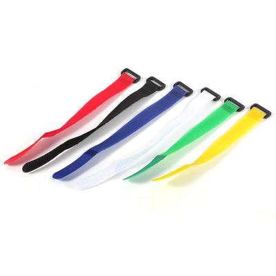 China Viable Color Nylon Plastic Buckle Hook And Loop Strap for sale