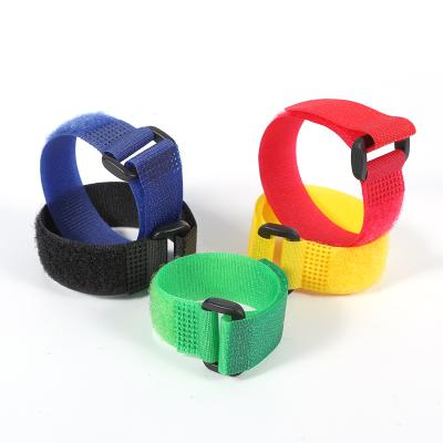 China Sustainable Eco - Friendly Pallet Strapping Belt Hook And Loop Strap Tote Strap With Plastic Buckle for sale