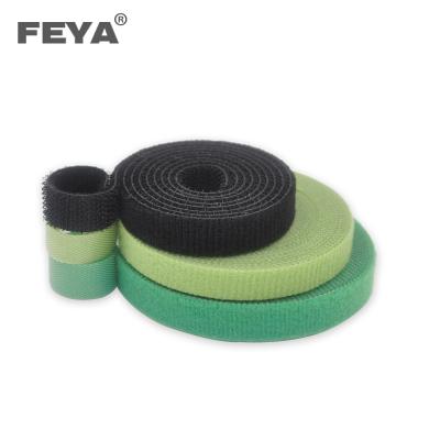 China Durable Reusable Black Heavy Duty Nylon Back To Double Hook And Loop Tape Back Side for sale