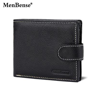 China Wallets Manufacturer New Classic Vintage Waterproof Hot Selling Genuine Leather Trifold Wallet For Men for sale