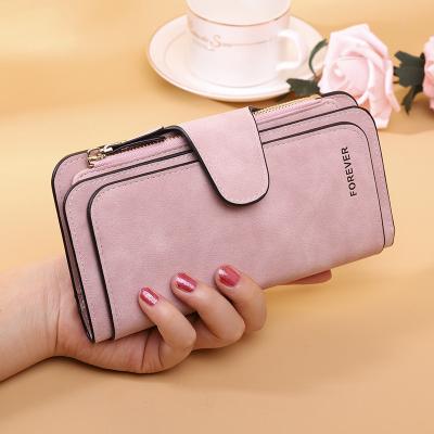 China New Hot Sale Women Waterproof Zipper Clutch Wallet Ladies Card Wallet Coin Purse Long for sale