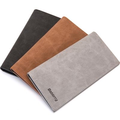 China BABORRY 2020 New Style Waterproof Long Fashion Men's PU Leather Wallets, Man Zipper Coin Purses, Male Card Holder for sale