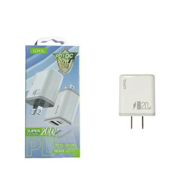 China Hot Selling Original Fast Type-c Port Phone Mobile Phone PD 20W Adapter Charger Charger for sale