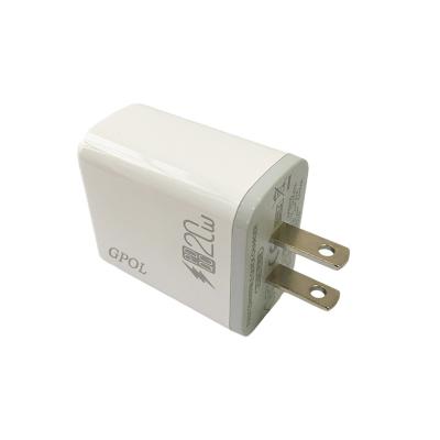 China The original best-selling 20w mobile phone palladium fast type C USA wall charger plug power adapter for sale