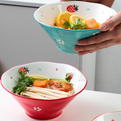 China Viable The ceramic cap bowl is cute and unique in shape. It can be used as noodle and soup bowl for sale