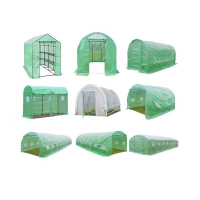 China Vegetable Fruit Flowers China Supplier All Season Backyard Polytunnel Polytunnel Commercial Small PVC Row Garden Greenhouse for sale