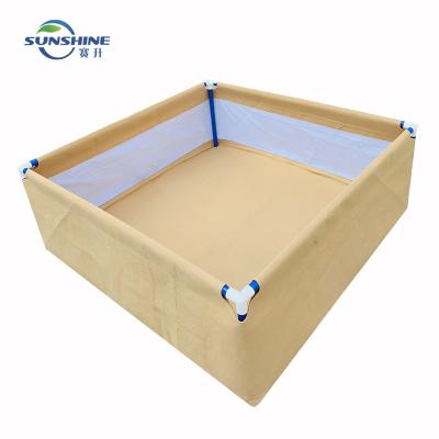 China Tree Planting Greenhouse Garden Seed Planter Best Selling Waterproof Nonwoven Plant Grown Bed Tan Color 4x4 for sale