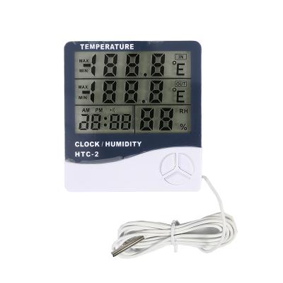 China Digital Thermometer Black White Humidity Thermo-hygrometer Weather Meter Indoor Outdoor Thermo-hygrometer SG21003 for sale