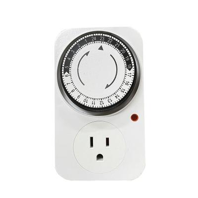 China Electronic Timer Switch 240V Programmable Grounded Plug In Timer Outlet Manual 24 Hours Electric Mechanical Interval Timer for sale