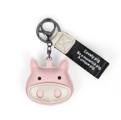 China Hot Selling Gift / Pig PU Leather Key Chain Pendant Promotion 3d Bag for sale