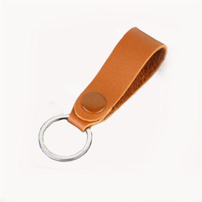 China Promotion Gift / Colorful Key Pendant Leather With Metal Key Chain for sale