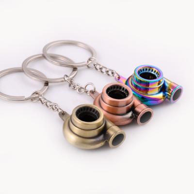 China Gift giveaway products promotion products and personality 6 colors gift metal turbo key chain etc. high quality car parts for sale