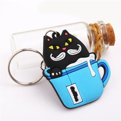 China Promotion Or Business Gift 2d Police Custom Shaped Soft PVC Rubber Key Chain for sale