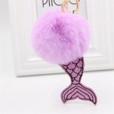 China Wholesale 8cm Fish Poms Gift Women's Mini Fish Tail Dangle Women's Handbag Accessories Main Chain Wonder for sale