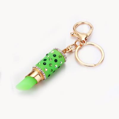 China Gift giving products promotion products and hot sale etc. Custom Advertising Craft Lipstick Handbag Charms Security Gift Sublimation Customized Metal Key Chain for sale