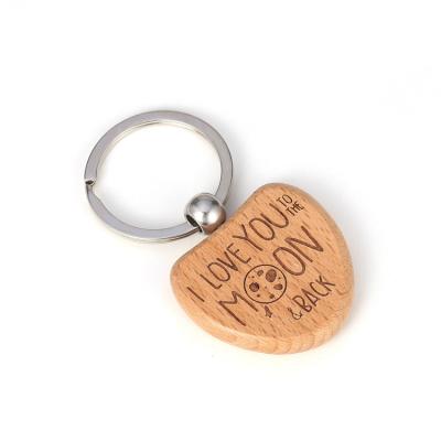 China The promotional gifts/souvenir/office gifts and etc. customized laser to engrave blank wooden logo key chain for sale