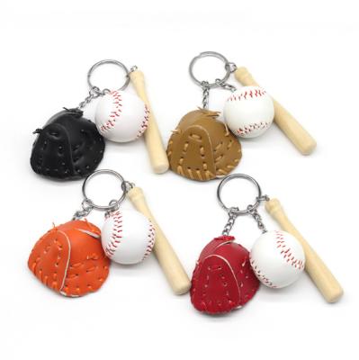 China Gifts giveaway products promotion products and sports event souvenir baseball pendant mini baseball key chain etc. for sale