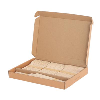 China Biodegradable Spoon Knives Forks Premium Wooden Set Disposable Cutlery for sale