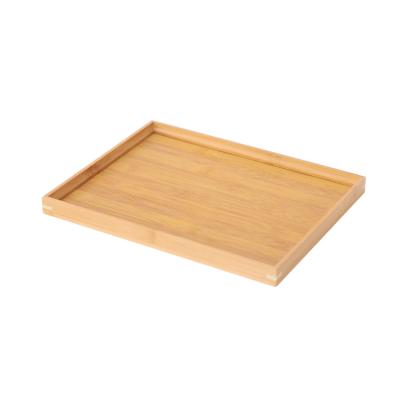 China Cheap Wood Tray Wholesale Wooden Tray Rectangle Serving Wooden Platters Trays for sale