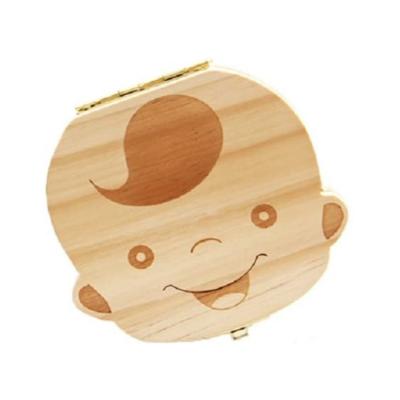 China Wood Storage Box Wholesale Wooden Box High Quality Deciduous Tooth Box for sale