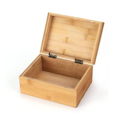 China Cheap custom storage box luxury design wooden storage box popular bamboo wooden box for sale