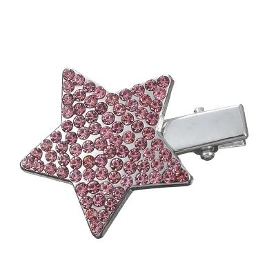 China Hair Clip New Group Luxury Headwear Full Diamond Star Hairpin Women 2023 Fashion Sense Clip Hairpin Advanced Small Hairpin Light for sale