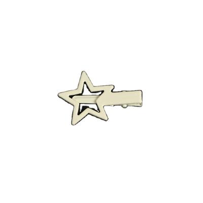 China Candy colored hair clip star hair clip, female brow side bangs clip, sweet hair clip, five sharp star broken hair duckbill clip for sale