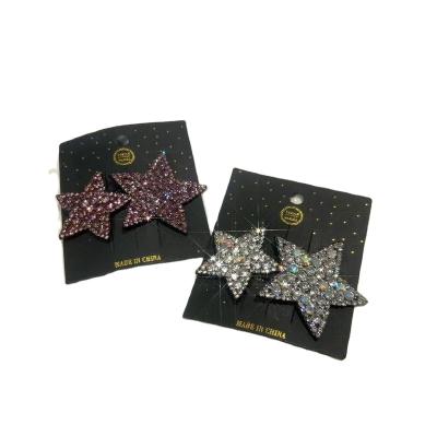 China Decoration Diamond Studded Star Five BB Hairpin, Light Luxury and Fashionable Bangs with Personalized Girl Hair on Side Clip for sale