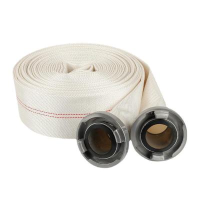 China Customized Fire Fighting Hose 15m-30m Canvas PU Lining Hydrant Hose Pipe for sale