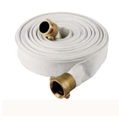 China Pipe Fire Fighting Hose White Jacket EPDM Rubber Lining Canvas Fire Hose for sale