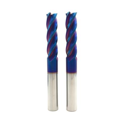 China Milling Cutter HRC65 Carbide End Mill 14mm 4Flutes Carbide End Mill Cutter Alloy Coating Tungsten Steel Cutting Tool CNC Machining Endmills for sale