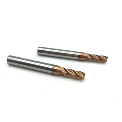 China CNC Milling Cutter 5mm 4Flutes HRC55 Carbide End Mill Cutter Alloy Coating Tungsten Steel Cutting Tool CNC Matching Endmills for sale