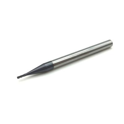 China 4Flute 1.0*4D*50L HRC50 solid carbide machine tool carbide endmill tungsten steel mill cutter endmill cutting tool endmill for sale